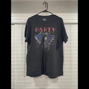 Star Wars Chewbacca Party Animal Graphic T Shirt Black Sz L Fifth Sun